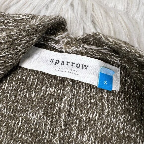 Anthropologie - Sparrow Open Front Cardigan Pockets 3/4 Sleeves - Picture 3 of 5